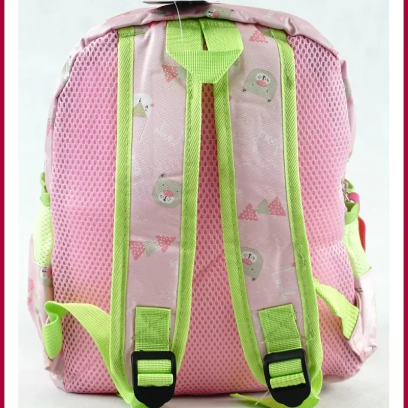 Gyerektáska kisállatos mintával, poliészter, rosé olasznoitaska-hu 3